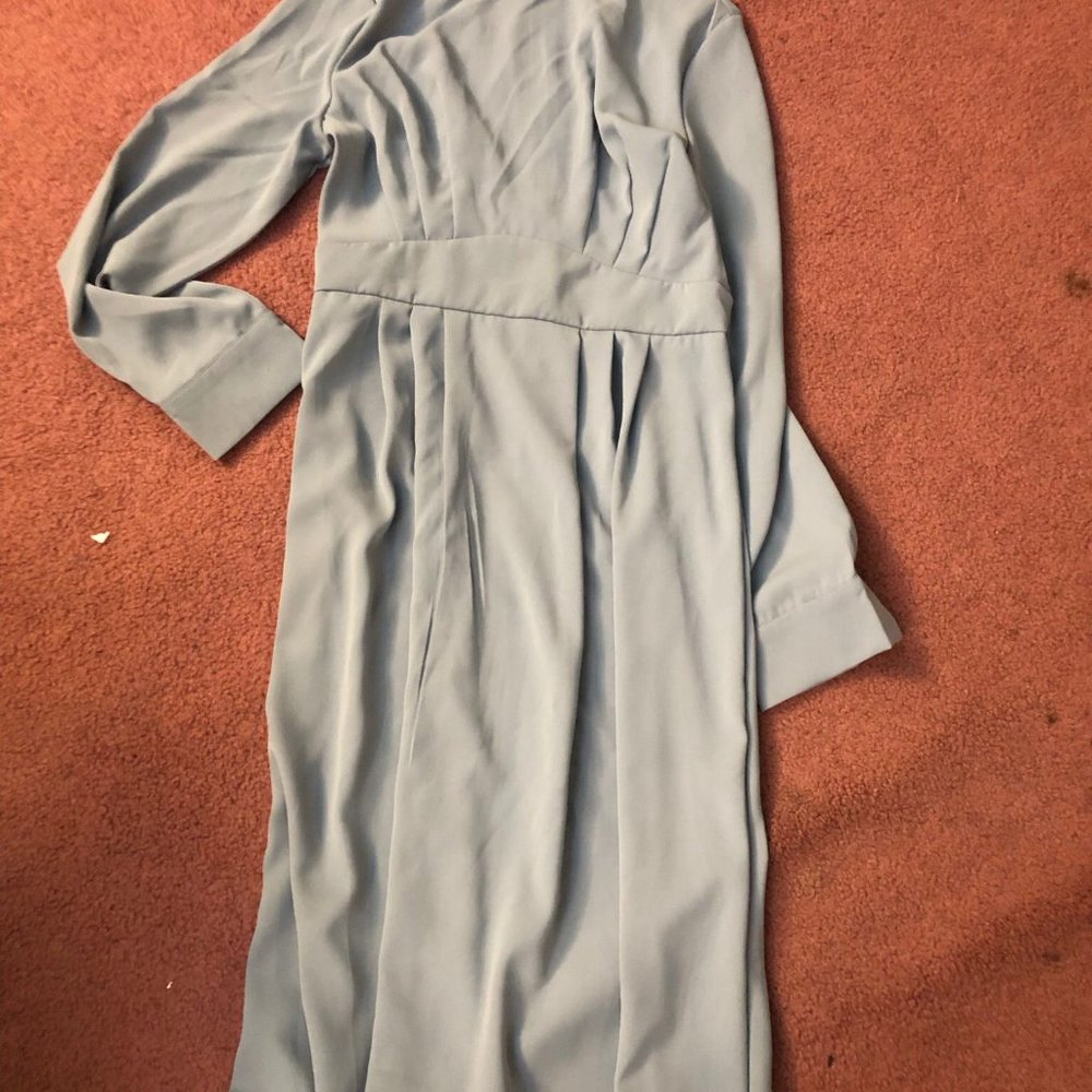 Light Blue Midi Dress